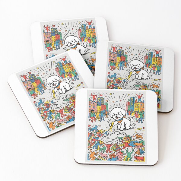 Item preview, Bichon Frise Chalk Artist designed and sold by PictoVibe.
