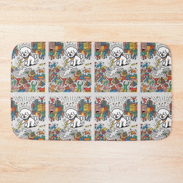 Item preview, Bichon Frise Chalk Artist designed and sold by PictoVibe.