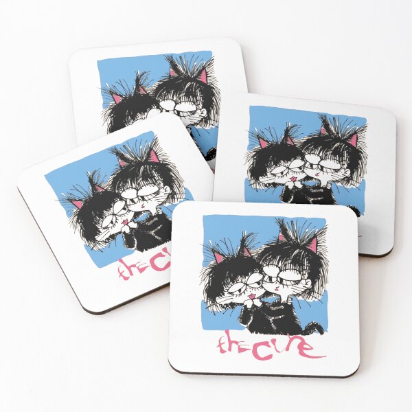 Item preview, The Cures Robert Smiths Cartoon Gothic Rock Band designed and sold by QuirkNestArt.