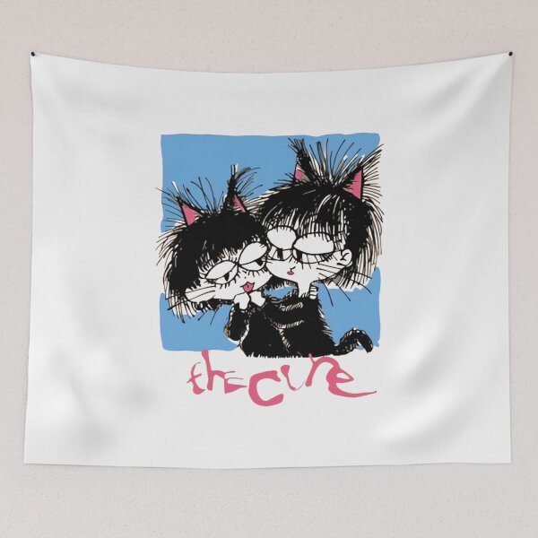 Item preview, The Cures Robert Smiths Cartoon Gothic Rock Band designed and sold by QuirkNestArt.