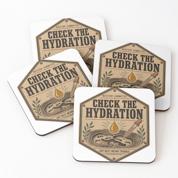 Item preview, Check the Hydration Ant Nest Care Badge designed and sold by BoosterShop.