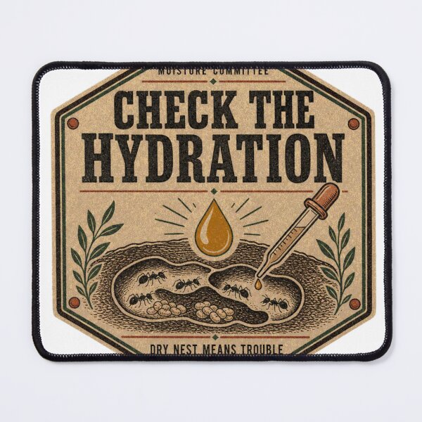 Item preview, Check the Hydration Ant Nest Care Badge designed and sold by BoosterShop.