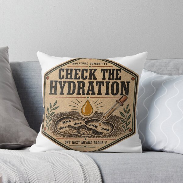 Item preview, Check the Hydration Ant Nest Care Badge designed and sold by BoosterShop.