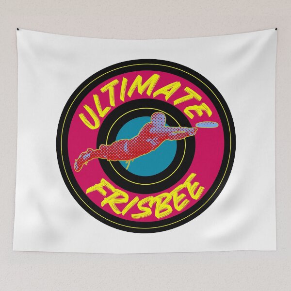 Item preview, Retro Neon Ultimate Frisbee Diving Catch designed and sold by GuettoUnderClothing.