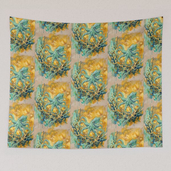 Item preview, Blue-Ringed Octopus Lantern Curator designed and sold by PictoVibe.