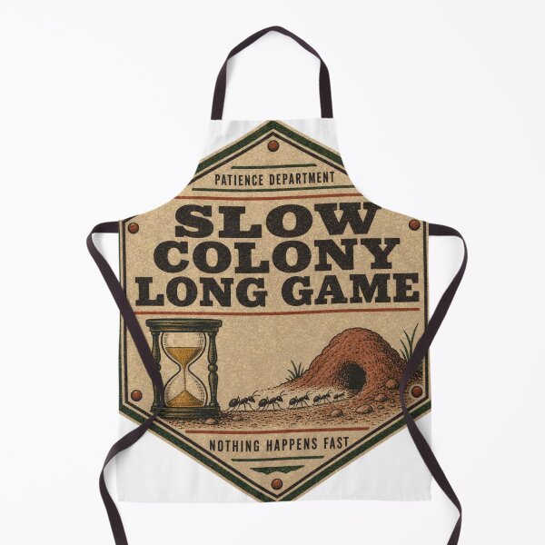 Item preview, Slow Colony Long Game Patience Badge Ants designed and sold by BoosterShop.