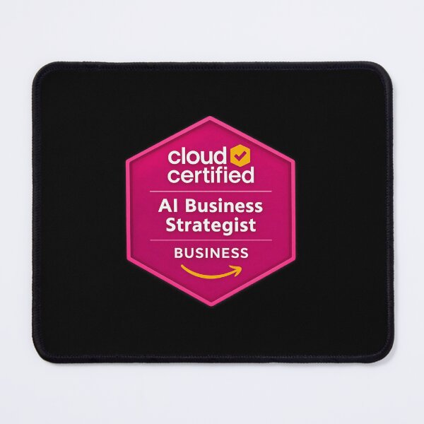 Item preview, AWS AI Business Strategist Cloud Certified Badge Design | AWS inspired | Tech Gift for Cloud Professionals  designed and sold by I am Certified Designs.