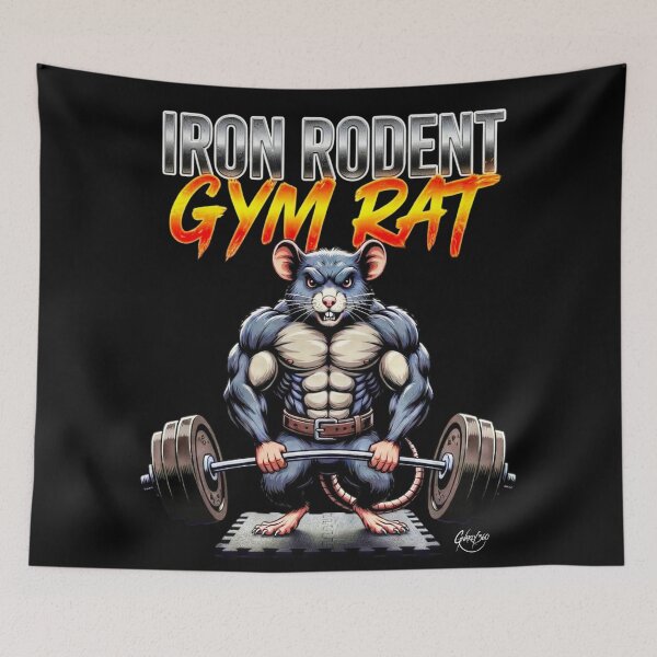 Item preview, IRON RODENT: Gym Rat designed and sold by Gnarly360.