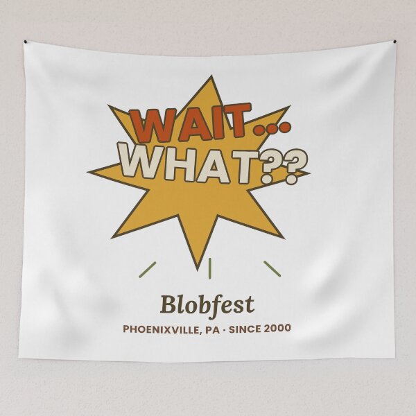 Item preview, Wait..What??  Blobfest Funny Retro Horror Movie T-Shirt designed and sold by GrumpyThreads.