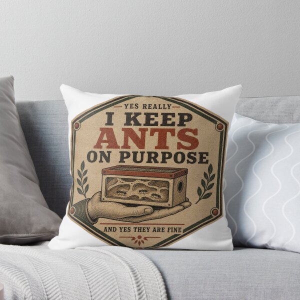 Item preview, I Keep Ants On Purpose Funny Ant Badge designed and sold by BoosterShop.