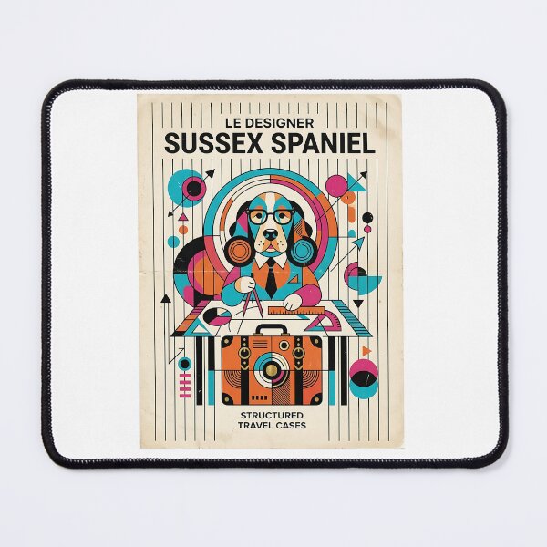 Item preview, Sussex Spaniel Suitcase Designer designed and sold by PictoVibe.