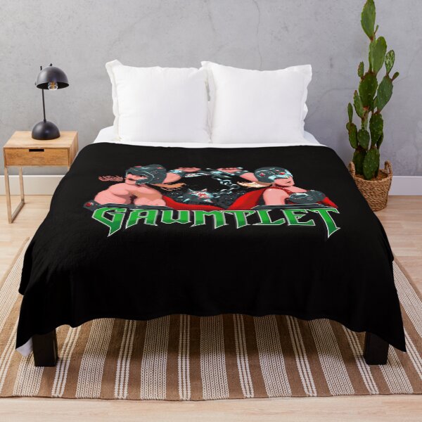 Item preview, Gauntlet Pixel Art Warrior Duo Retro Gaming designed and sold by sugarmapleart.