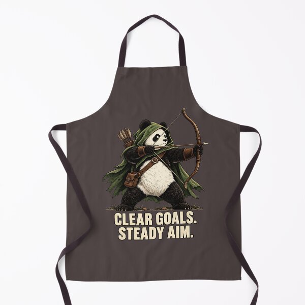 Item preview, Clear Goals, Steady Aim – Panda Archer T-Shirt for Dream Chasers designed and sold by NinaCreator.