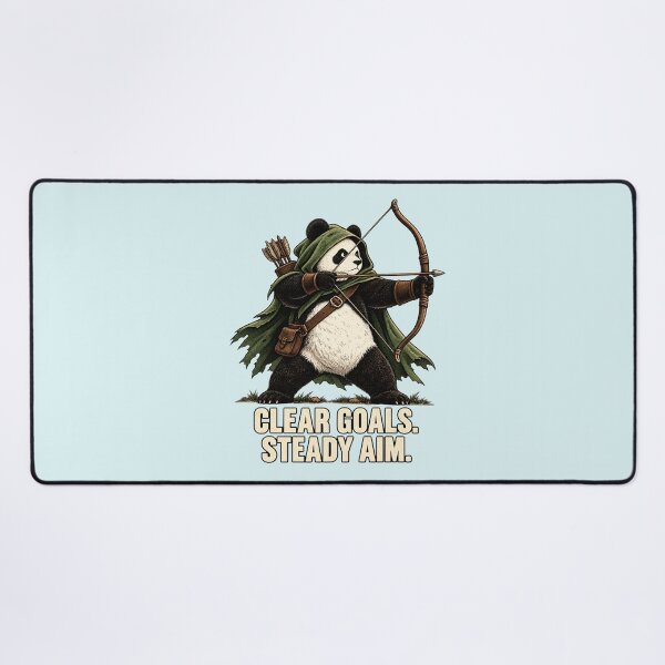 Item preview, Clear Goals, Steady Aim – Panda Archer T-Shirt for Dream Chasers designed and sold by NinaCreator.