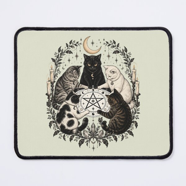 Item preview, Vintage Midnight Cat Coven Halloween designed and sold by HokutoKaiStore.