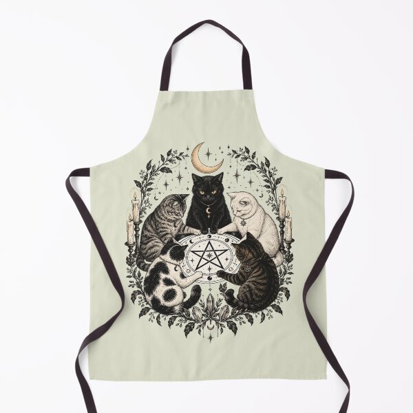 Item preview, Vintage Midnight Cat Coven Halloween designed and sold by HokutoKaiStore.