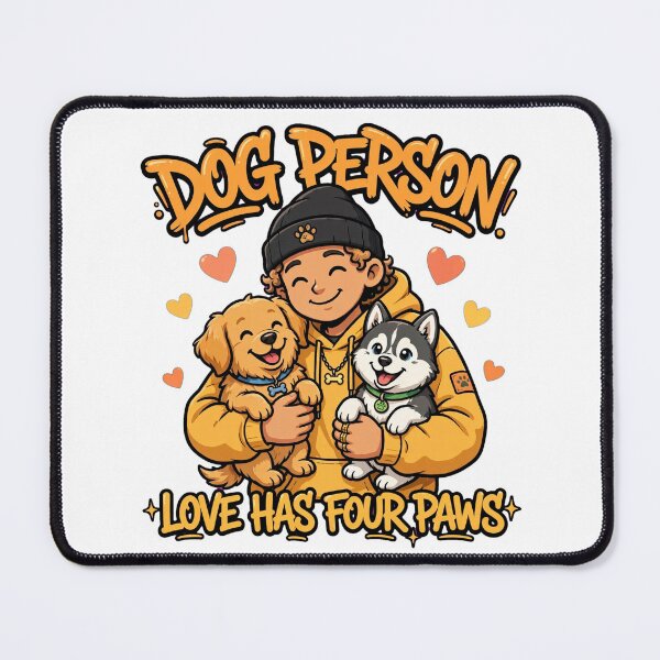 Item preview, Dog Person Love Has Four Paws - Cute Golden Retriever Husky Design designed and sold by yassine elhaidi.