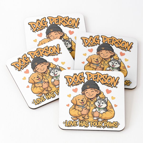 Item preview, Dog Person Love Has Four Paws - Cute Golden Retriever Husky Design designed and sold by yassine elhaidi.