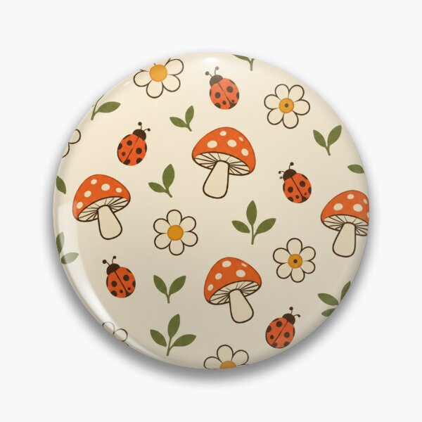 Item preview,  Garden Groovy — lady bug and mushroom Simple Garden Pattern designed and sold by Julie Leisure Gardening.