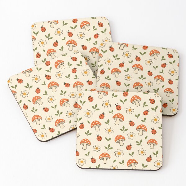Item preview,  Garden Groovy — lady bug and mushroom Simple Garden Pattern designed and sold by Julie Leisure Gardening.