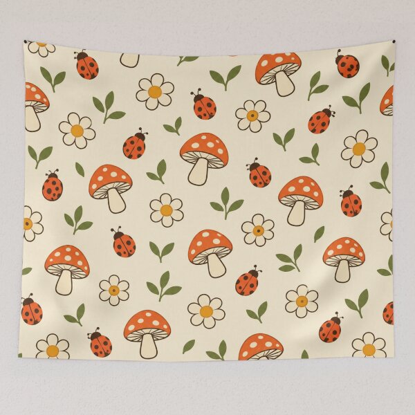 Item preview,  Garden Groovy — lady bug and mushroom Simple Garden Pattern designed and sold by Julie Leisure Gardening.