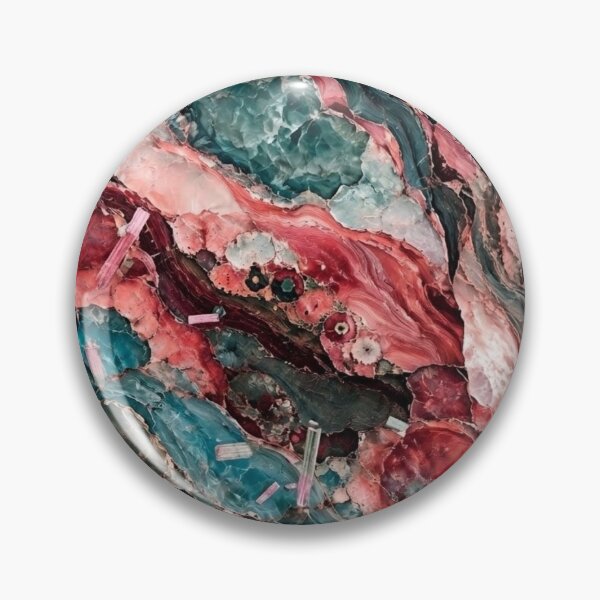 Item preview, Watermelon Tourmaline and Quartz Geode Abstract designed and sold by KingsArtworx 2.