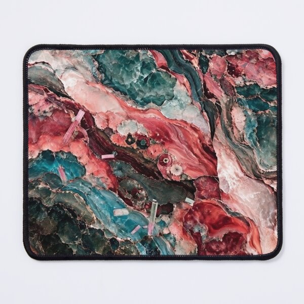 Item preview, Watermelon Tourmaline and Quartz Geode Abstract designed and sold by KingsArtworx 2.