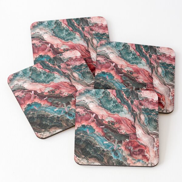 Item preview, Watermelon Tourmaline and Quartz Geode Abstract designed and sold by KingsArtworx 2.