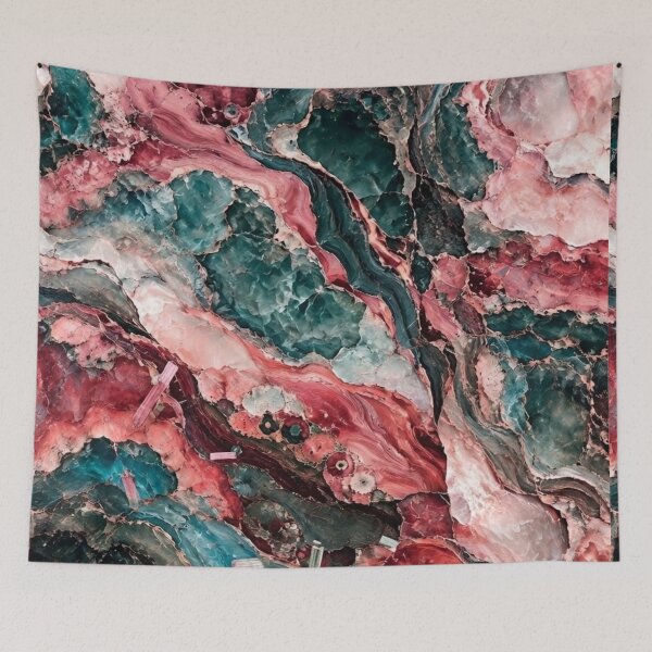 Item preview, Watermelon Tourmaline and Quartz Geode Abstract designed and sold by KingsArtworx 2.