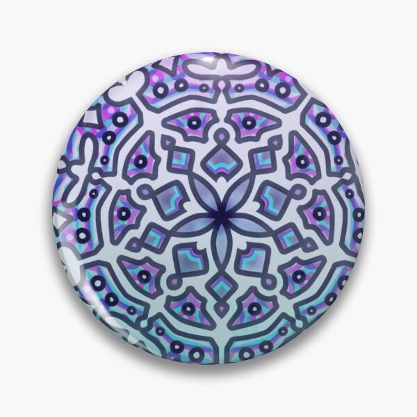 Item preview, Pastel Cyber Glitch Geometric Mandala Pattern designed and sold by Neon-Mirage.