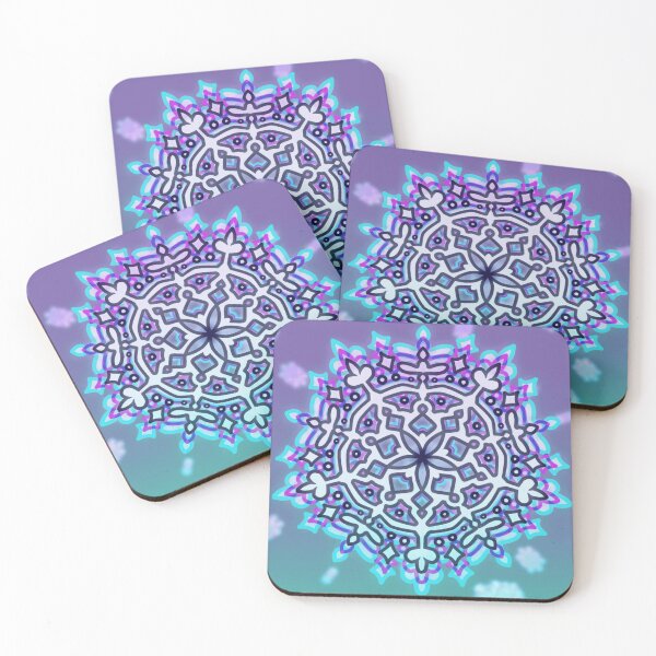 Item preview, Pastel Cyber Glitch Geometric Mandala Pattern designed and sold by Neon-Mirage.