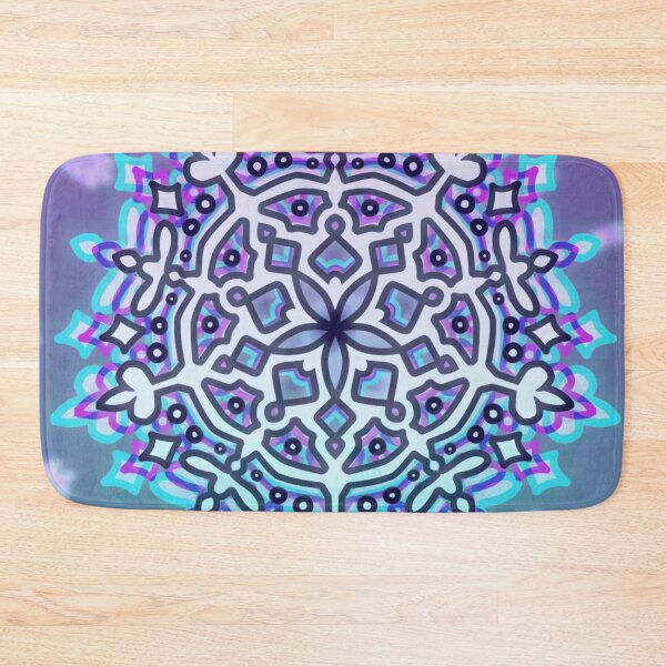 Item preview, Pastel Cyber Glitch Geometric Mandala Pattern designed and sold by Neon-Mirage.