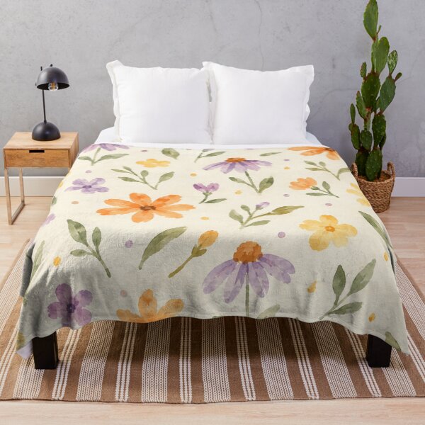 Item preview, Wildflower Watercolor Garden pattern  designed and sold by Julie Leisure Gardening.