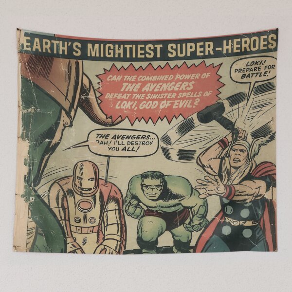 Item preview, Avengers #1 Classic Comic Book Cover Wall Art designed and sold by Iceberg Comic Book Lounge.