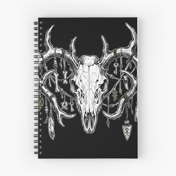 Item preview, Antlered Skull Decorated with Feathers, Keys, and Charms designed and sold by MisteryDesigner.