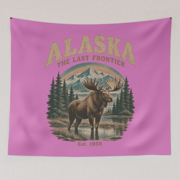 Item preview, Alaska The Last Frontier Est 1959 Moose Mountain Vintage designed and sold by Flamurh1.