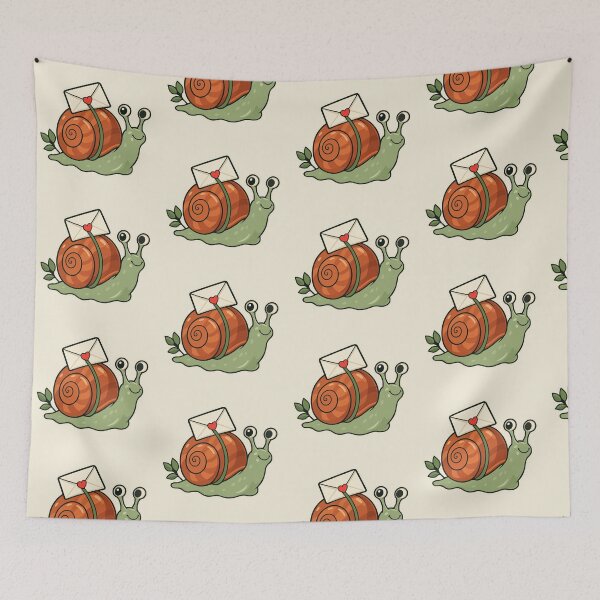 Item preview, Cute Snail Mail Delivery with Heart Sealed Letter designed and sold by ninov94.