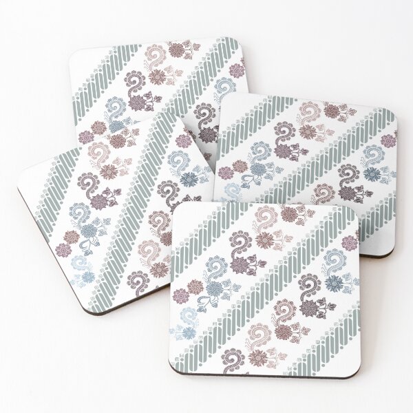 Item preview, Batik (Gajah Oling) Blooms in Quiet Geometric Rhythm designed and sold by lepxna.