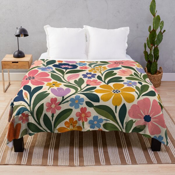 Item preview, Colorful Wildflower Pattern | Boho Floral Botanical Cottagecore Aesthetic designed and sold by TheStephanieRome.