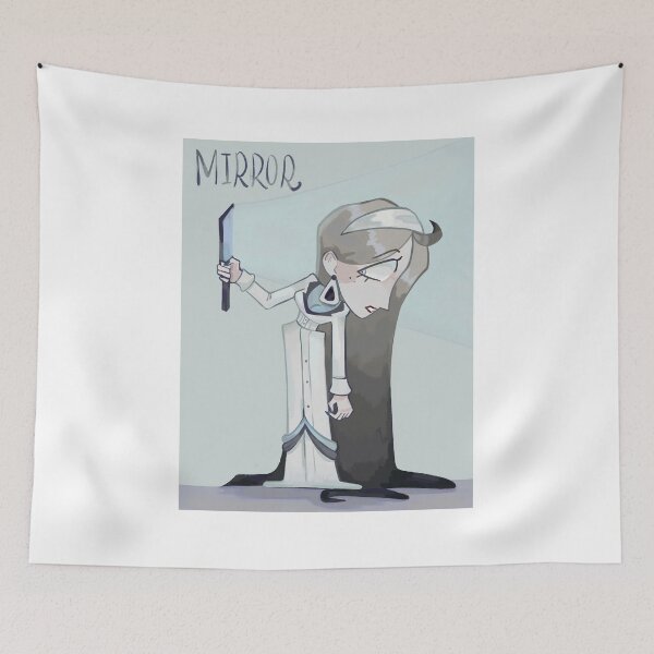 Item preview, Gothic Mirror Girl Cartoon Illustration designed and sold by Frdikhelis.