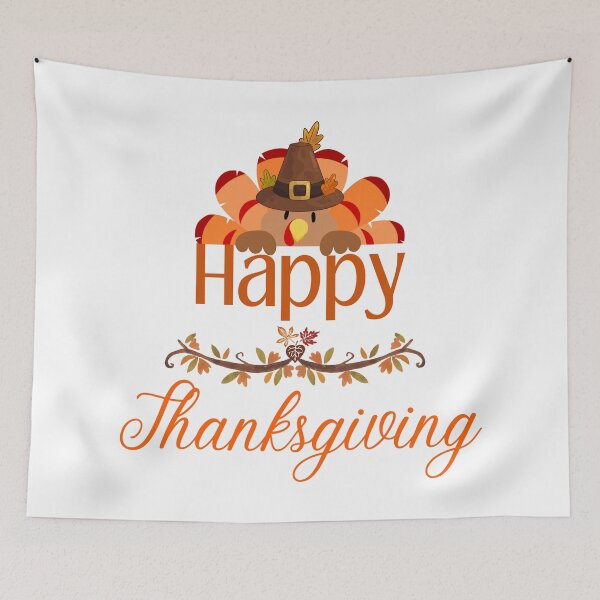 Item preview, Cute turkey peeking design Happy Thanksgiving! designed and sold by VibranPalette.