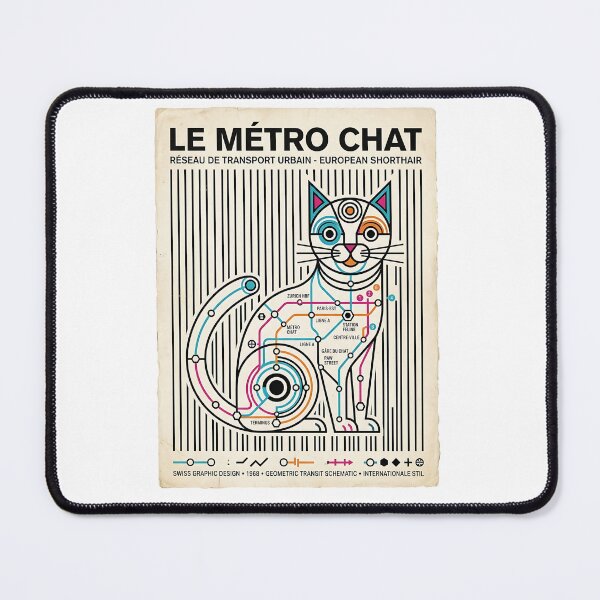 Item preview, European Shorthair Metro Illustrator designed and sold by PictoVibe.