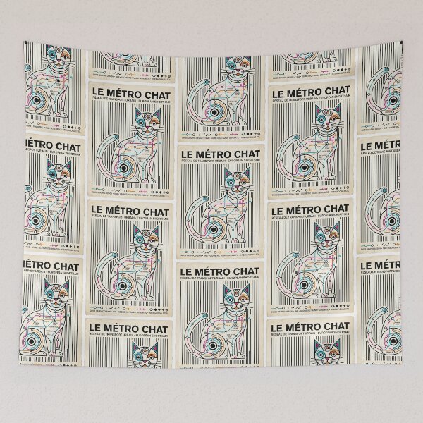 Item preview, European Shorthair Metro Illustrator designed and sold by PictoVibe.
