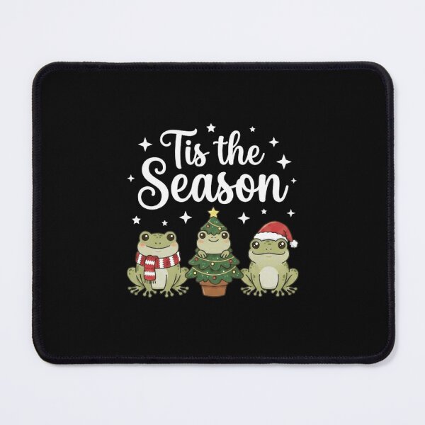 Item preview, Tis the Season Cute Christmas Frog Trio Holiday Design designed and sold by MiALopezArt.