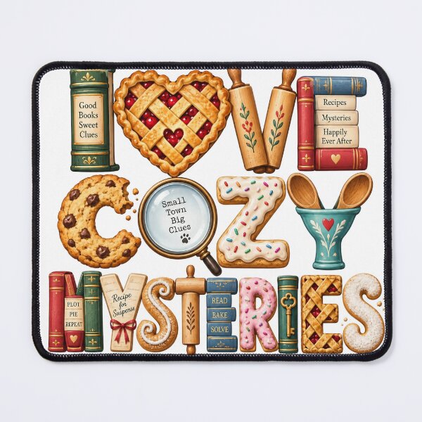 Item preview, I Love Cozy Mysteries - Baking designed and sold by Lori Winslow Designs.