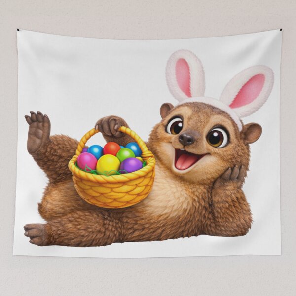 Item preview, Hyrax Easter Basket designed and sold by Sillytoe.