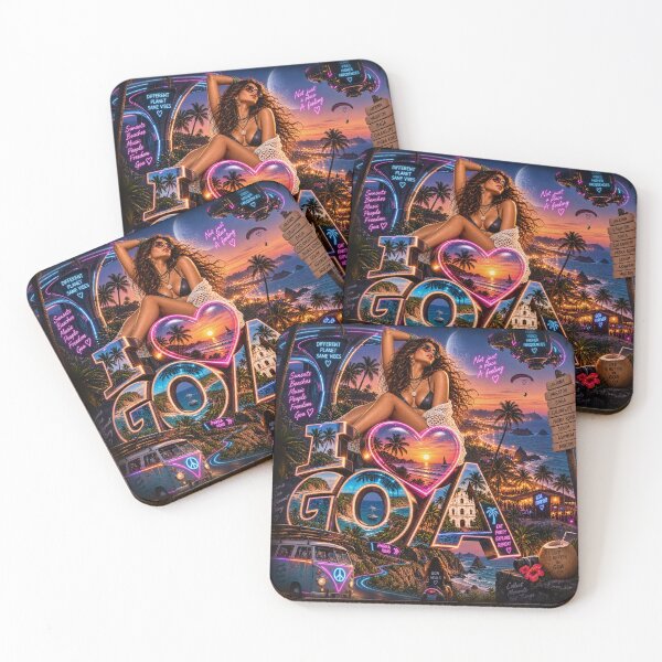 Item preview, I Love Goa • Not Just a Place a Feeling • Different Planet Same Vibes designed and sold by Goanheartprints.