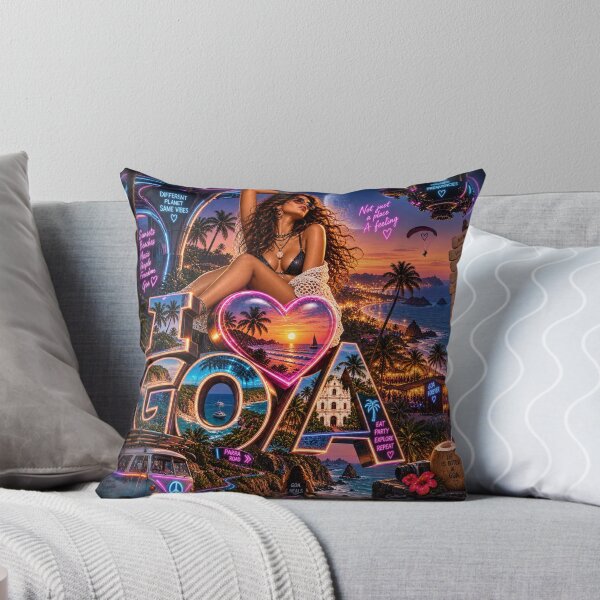 Item preview, I Love Goa • Not Just a Place a Feeling • Different Planet Same Vibes designed and sold by Goanheartprints.
