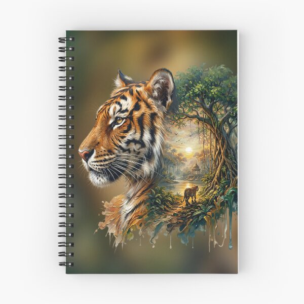 Item preview, Tiger Jungle Double Exposure designed and sold by Eclectic Monkey.