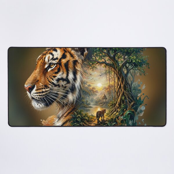Item preview, Tiger Jungle Double Exposure designed and sold by Eclectic Monkey.